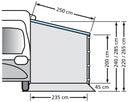 Laterale per Tendalino Camper 220 cm